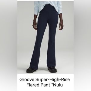 Lululemon true navy super high rise groove pant